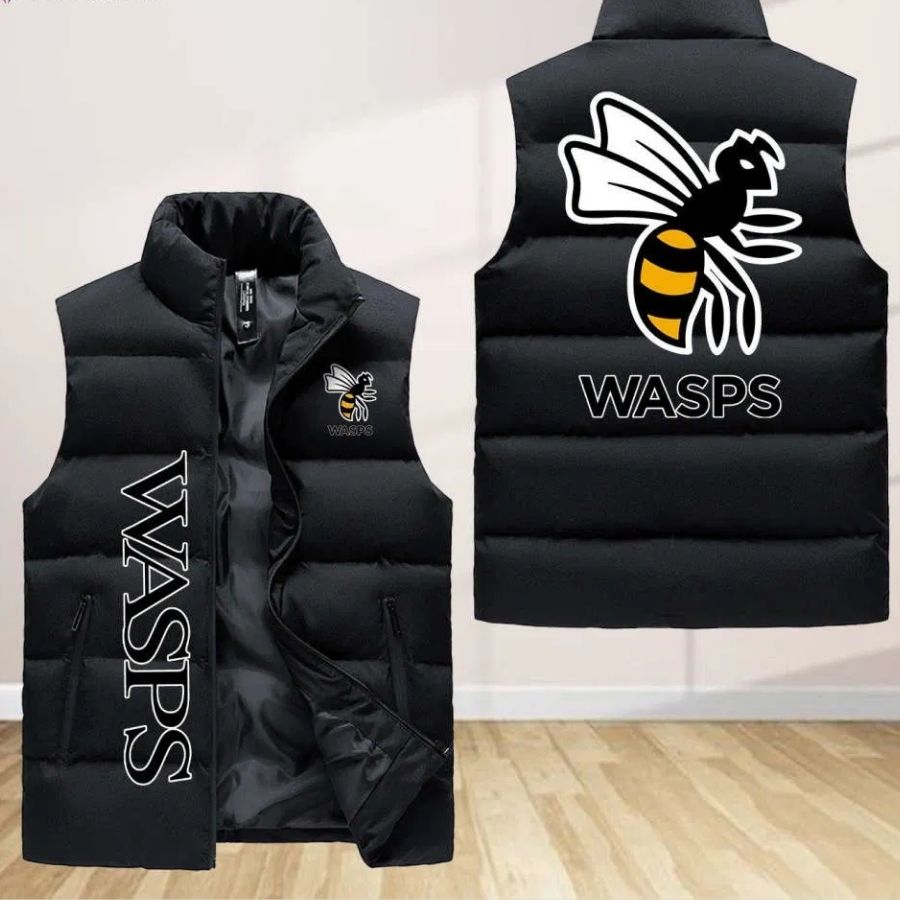Wasps Rfc Sleeveless Puffer Jacket Custom For Fans Gifts