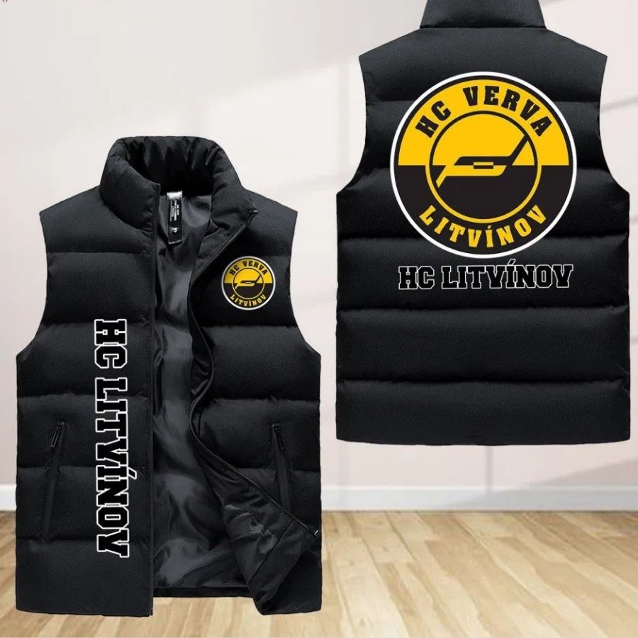 Hc Litvinov Sleeveless Puffer Jacket Custom For Fans Gifts