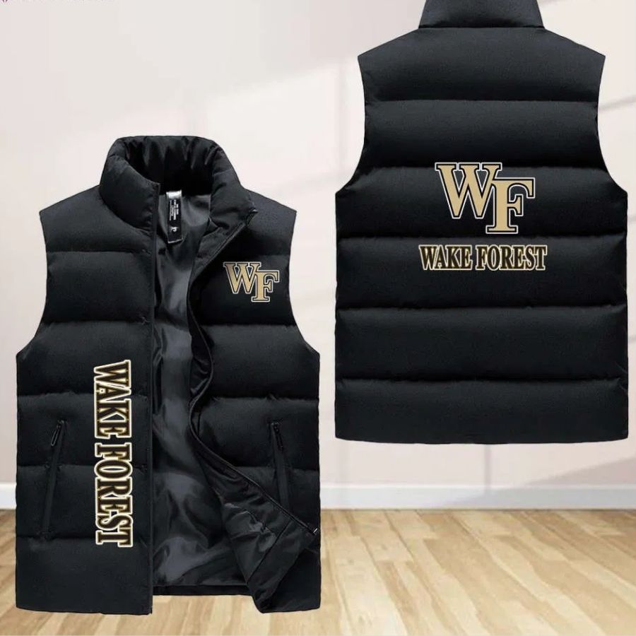 Wake Forest Demon Deacons Sleeveless Puffer Jacket Custom For Fans Gifts