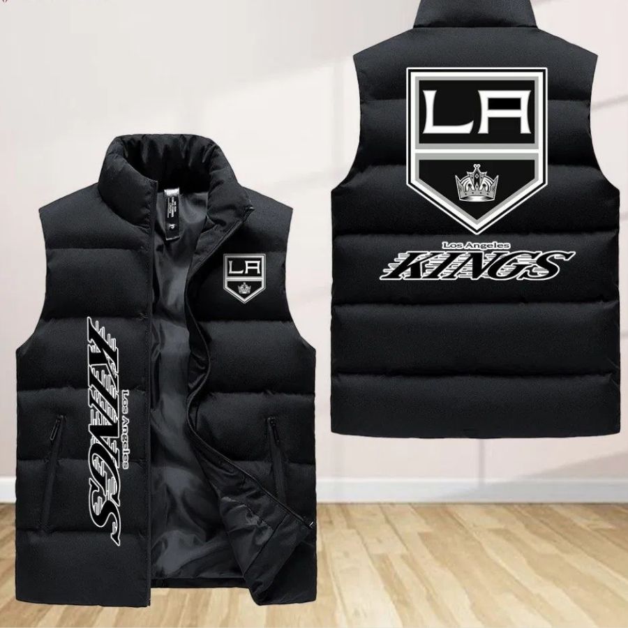 Los Angeles Kings Sleeveless Puffer Jacket Custom For Fans Gifts