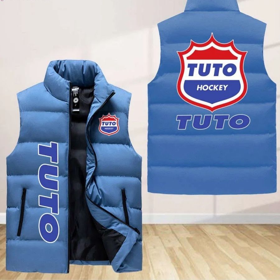 Tuto Hockey Sleeveless Puffer Jacket Custom For Fans Gifts
