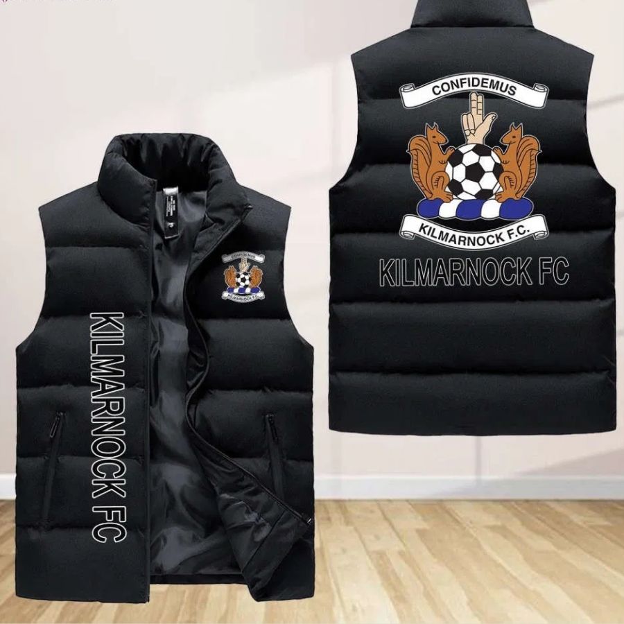 Kilmarnock Fc Sleeveless Puffer Jacket Custom For Fans Gifts