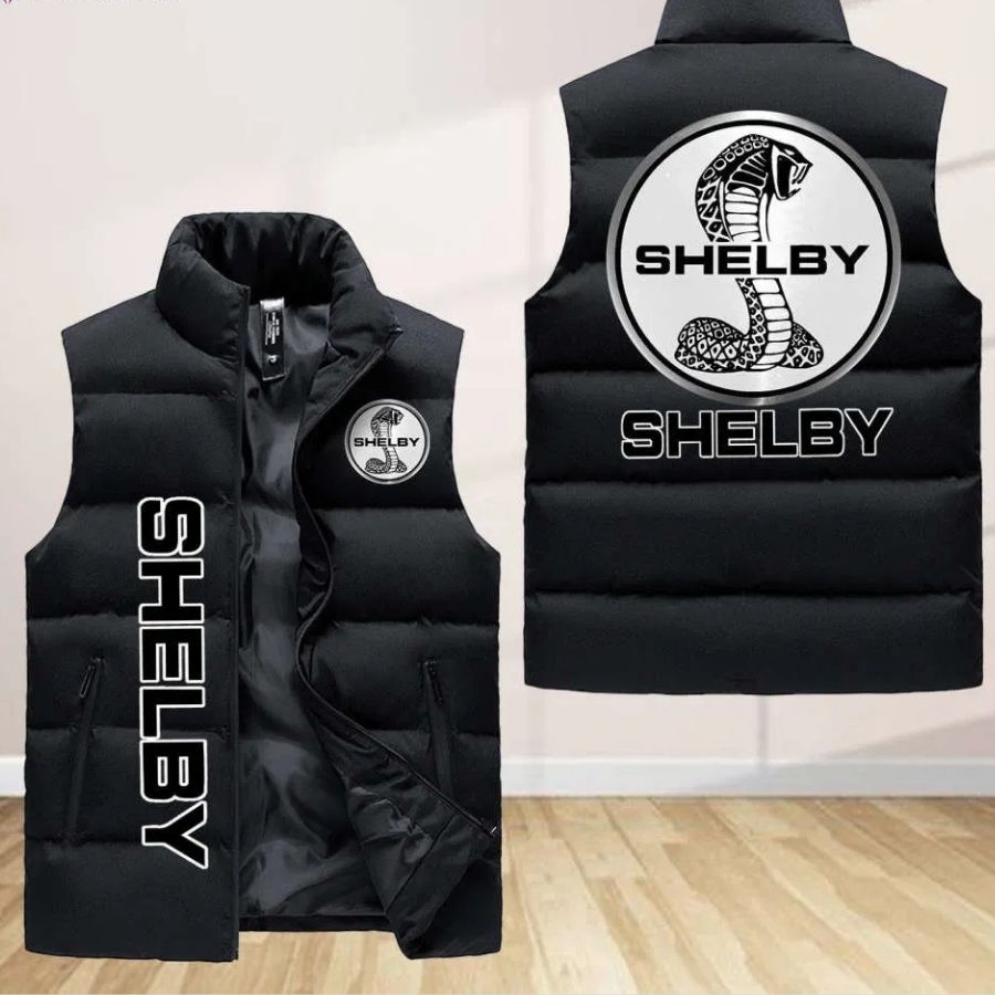 Ford Shelby Sleeveless Puffer Jacket Custom For Fans Gifts