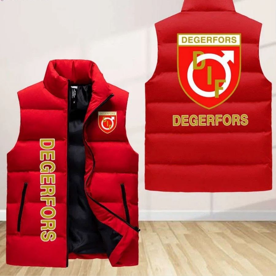 Degerfors If Sleeveless Puffer Jacket Custom For Fans Gifts