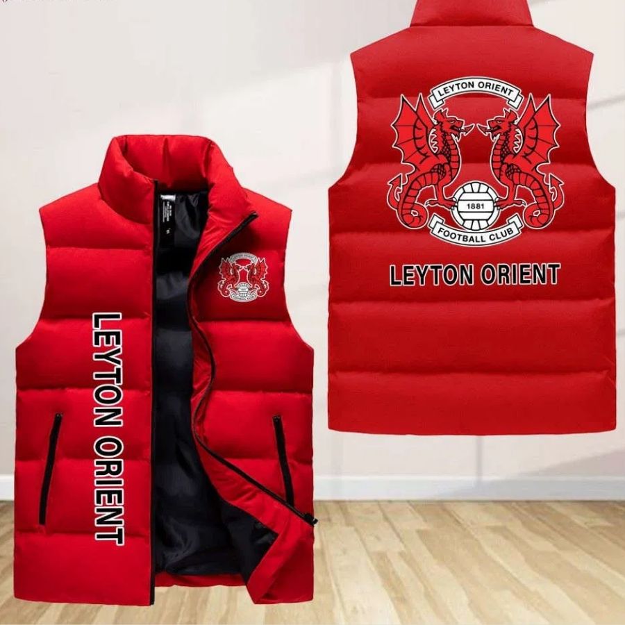 Leyton Orient Sleeveless Puffer Jacket Custom For Fans Gifts