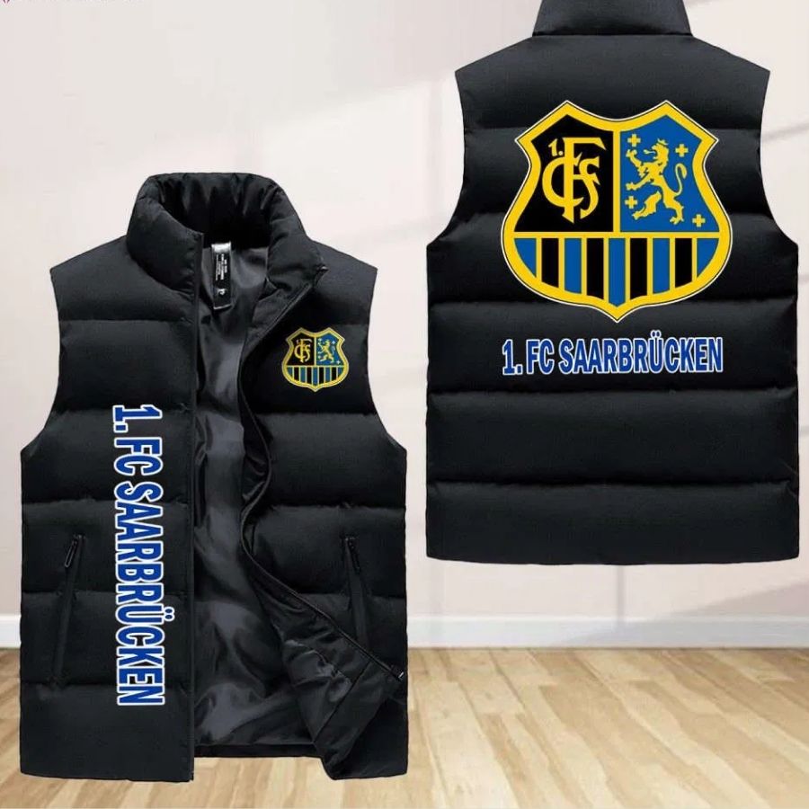 1. Fc Saarbrucken Sleeveless Puffer Jacket Custom For Fans Gifts