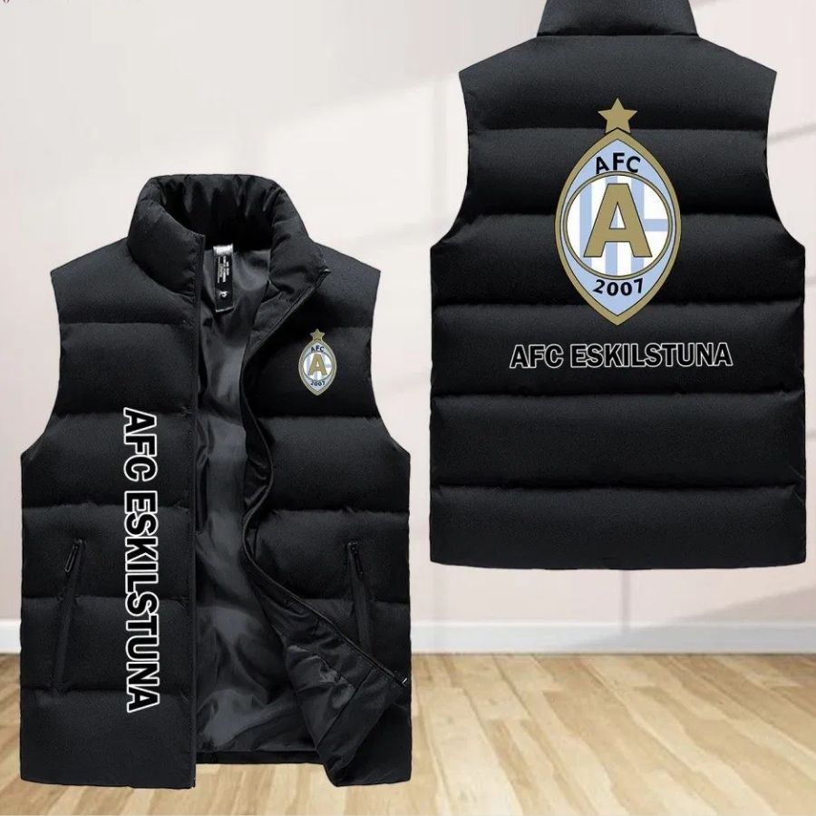 Afc Eskilstuna Sleeveless Puffer Jacket Custom For Fans Gifts