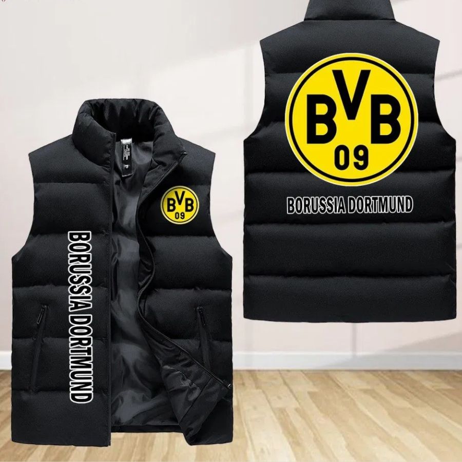 Borussia Dortmund Ii Sleeveless Puffer Jacket Custom For Fans Gifts