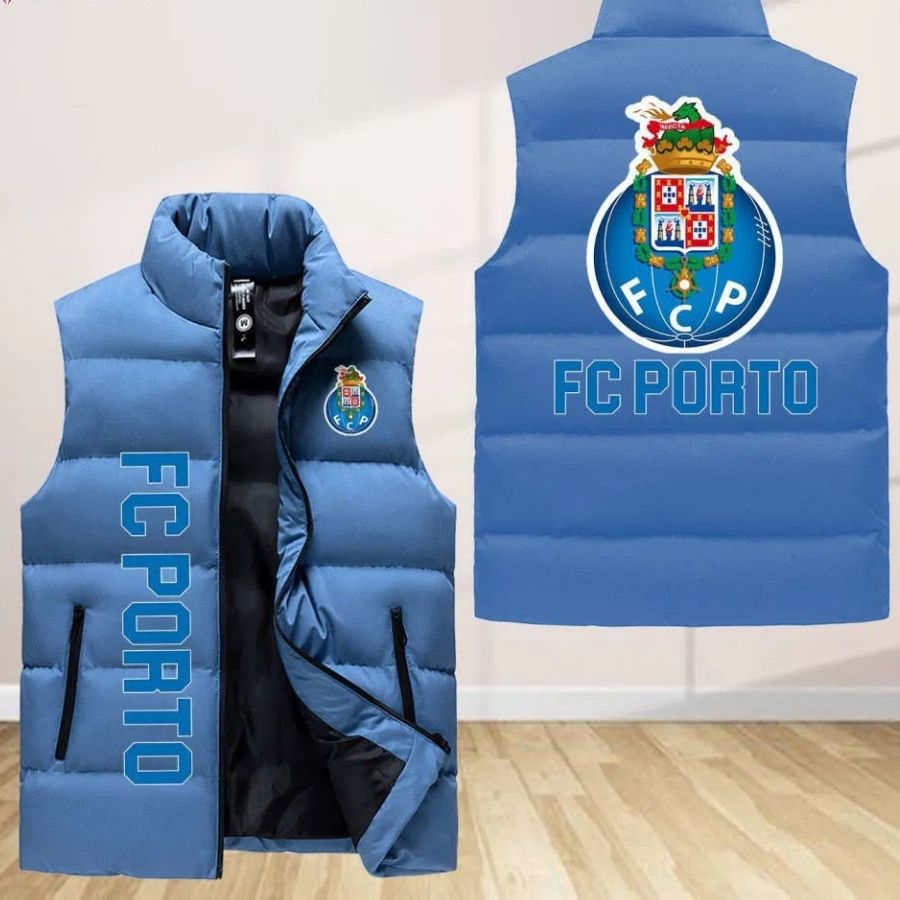 Fc Porto Sleeveless Puffer Jacket Custom For Fans Gifts