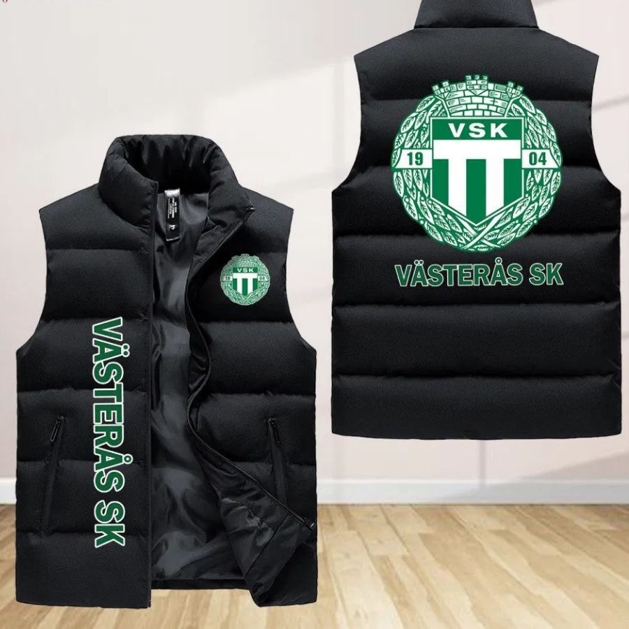 Vasteras Sk Sleeveless Puffer Jacket Custom For Fans Gifts