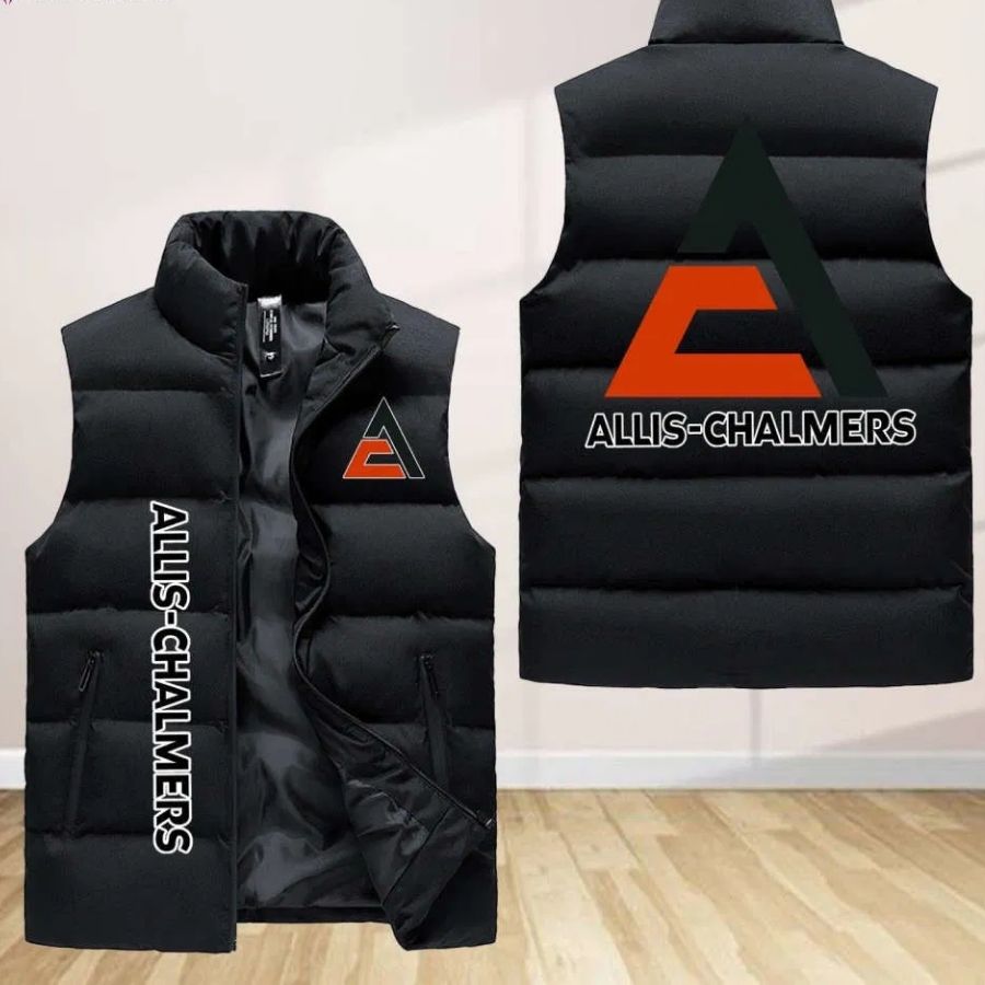 Allis Chalmers Sleeveless Puffer Jacket Custom For Fans Gifts