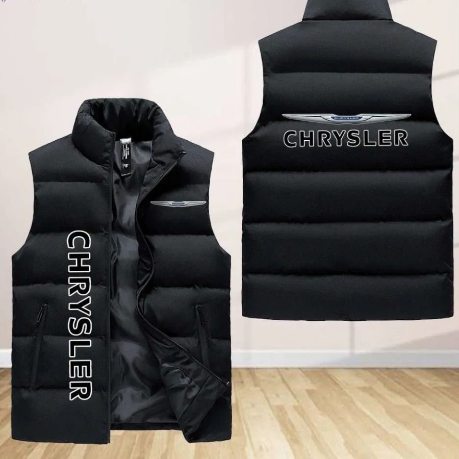 Chrysler Sleeveless Puffer Jacket Custom For Fans Gifts