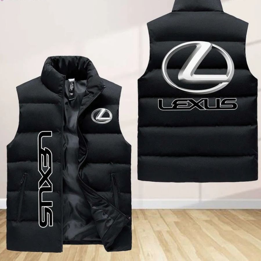 Lexus Sleeveless Puffer Jacket Custom For Fans Gifts