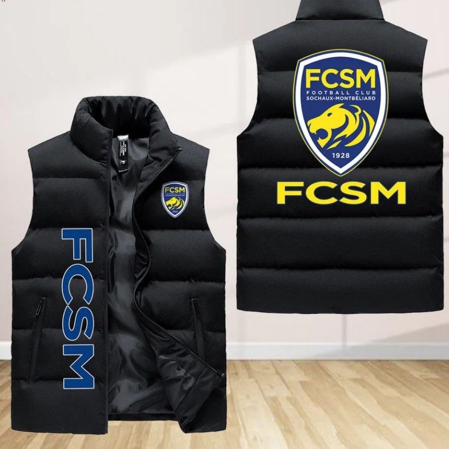 Fc Sochaux Montbuliard Sleeveless Puffer Jacket Custom For Fans Gifts