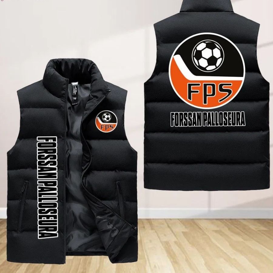 Forssan Palloseura Sleeveless Puffer Jacket Custom For Fans Gifts