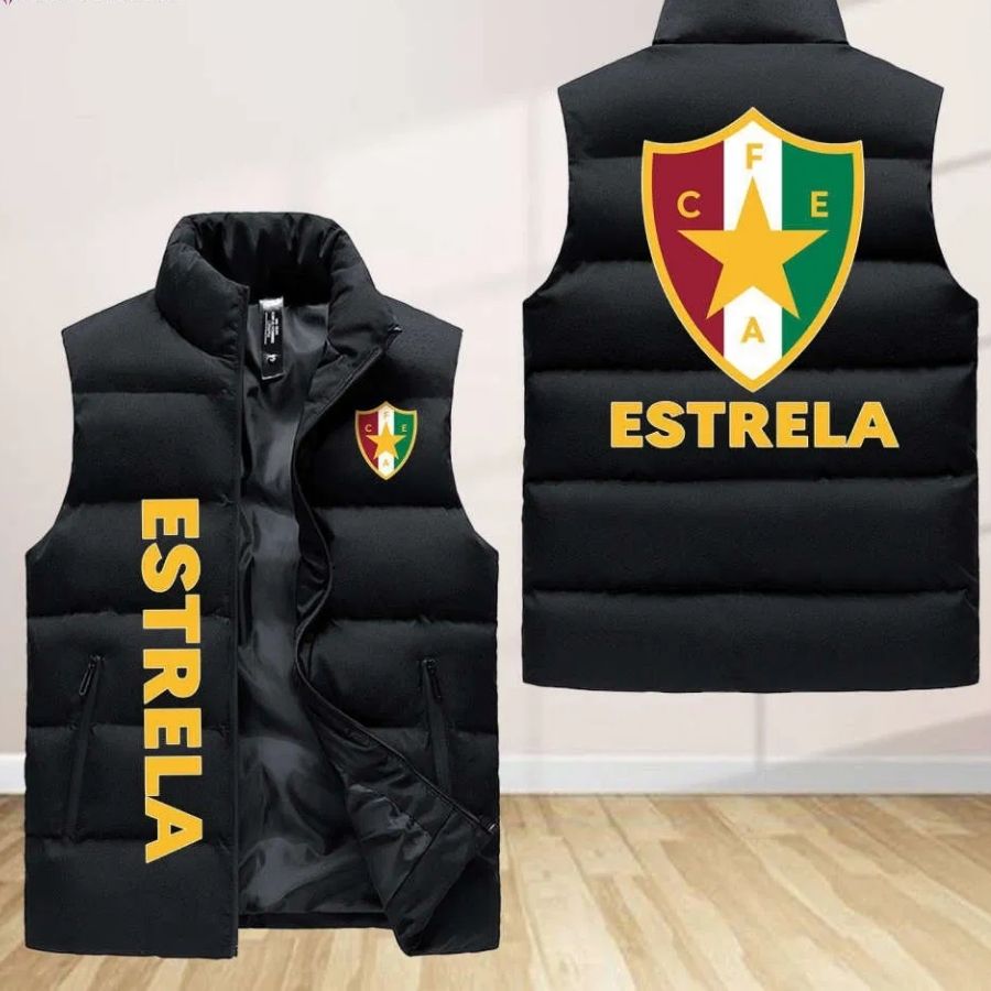 Estrela Da Amadora Sleeveless Puffer Jacket Custom For Fans Gifts