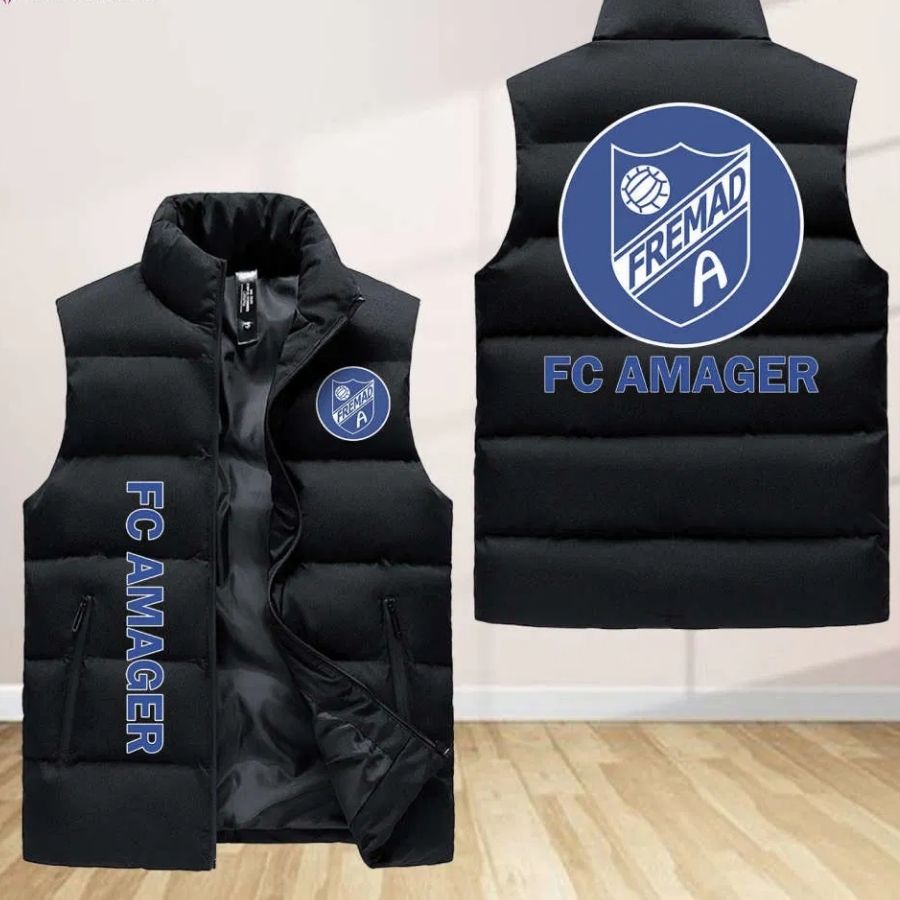 Fc Amager Sleeveless Puffer Jacket Custom For Fans Gifts
