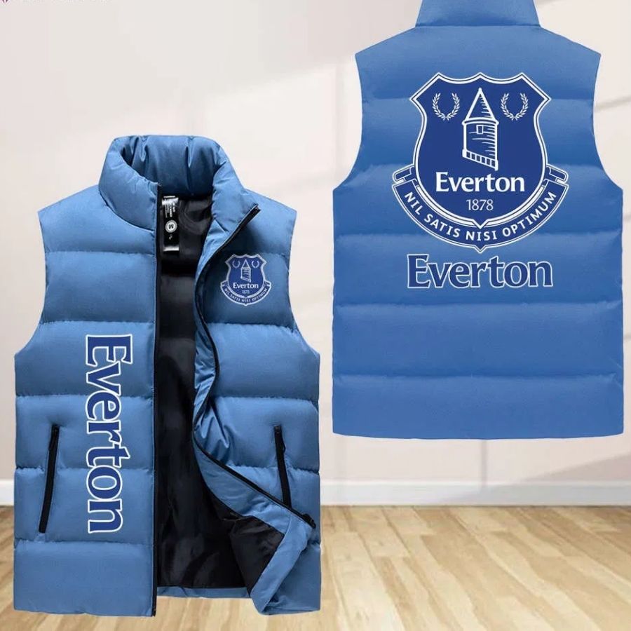 Everton F.C Sleeveless Puffer Jacket Custom For Fans Gifts
