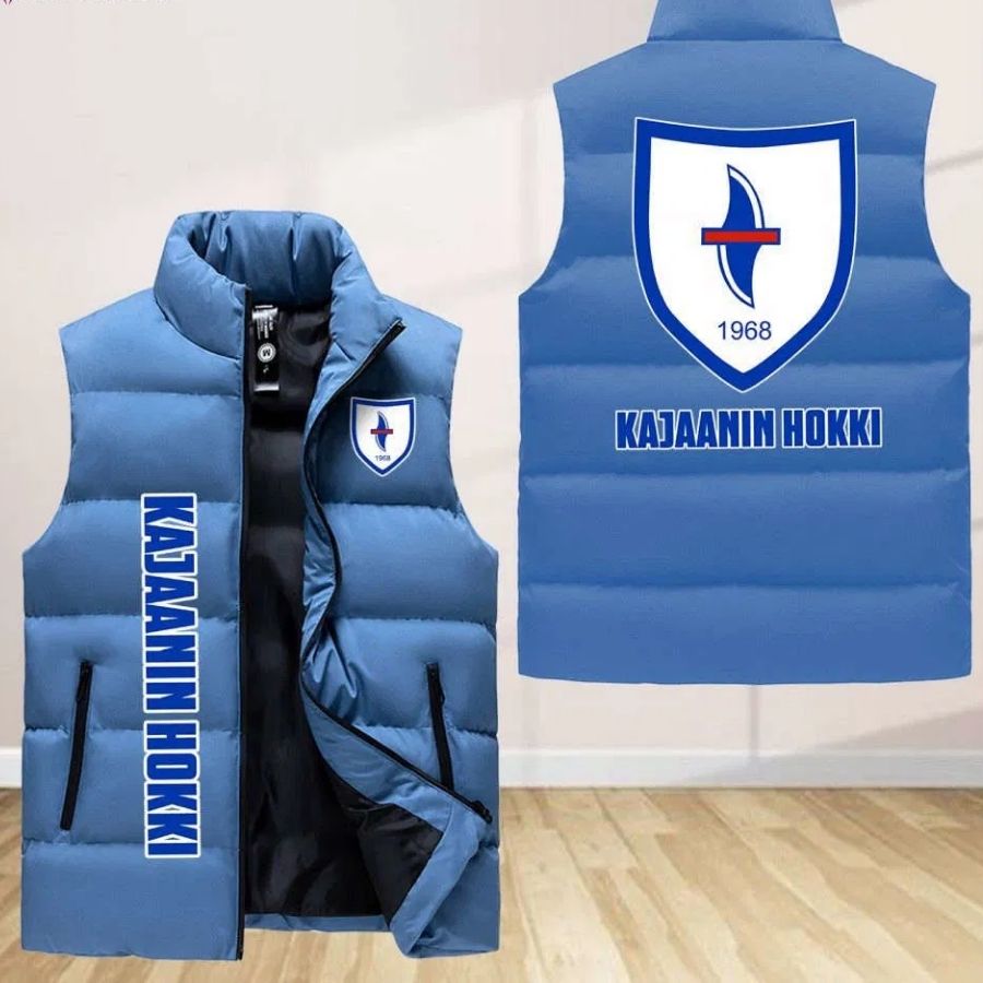 Kajaanin Hokki Sleeveless Puffer Jacket Custom For Fans Gifts