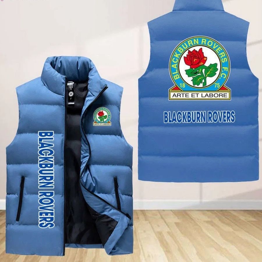 Blackburn Rovers Sleeveless Puffer Jacket Custom For Fans Gifts