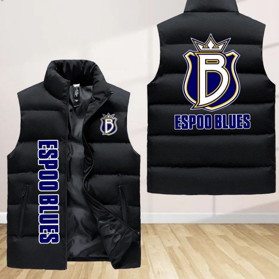 Espoo Blues Sleeveless Puffer Jacket Custom For Fans Gifts