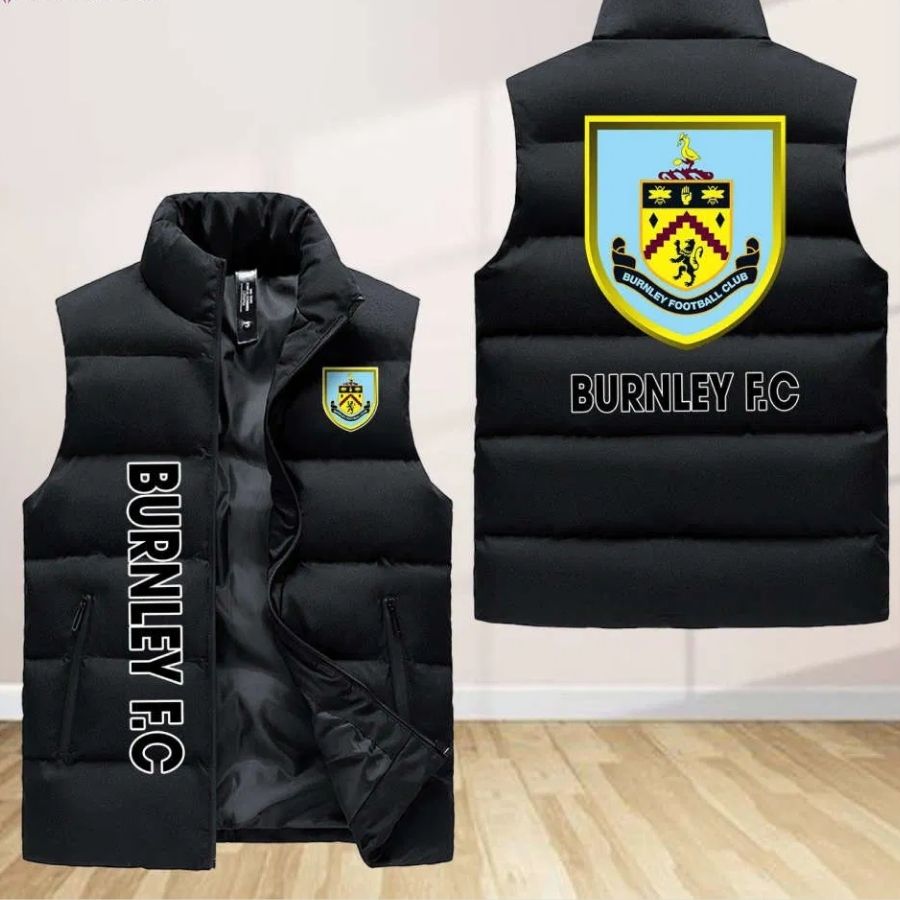 Burnley F.C Sleeveless Puffer Jacket Custom For Fans Gifts