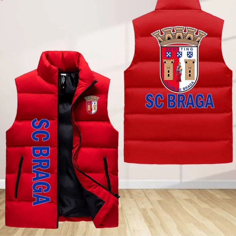 Sc Braga Sleeveless Puffer Jacket Custom For Fans Gifts