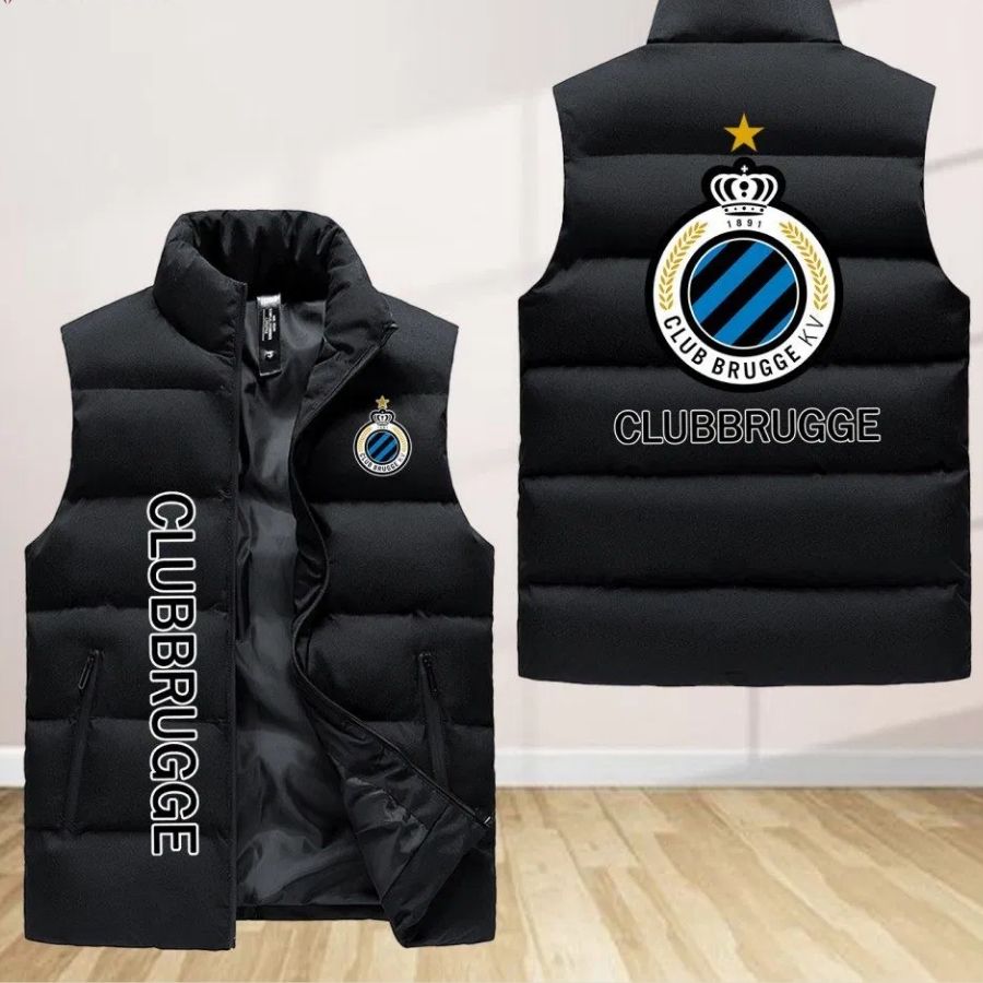 Club Brugge Kv Sleeveless Puffer Jacket Custom For Fans Gifts