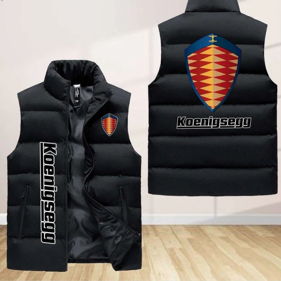 Koenigsegg Sleeveless Puffer Jacket Custom For Fans Gifts