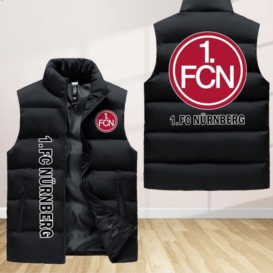 1. Fc Nurnberg Sleeveless Puffer Jacket Custom For Fans Gifts