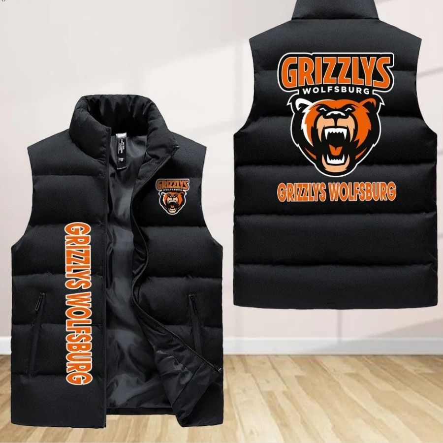 Grizzlys Wolfsburg Sleeveless Puffer Jacket Custom For Fans Gifts