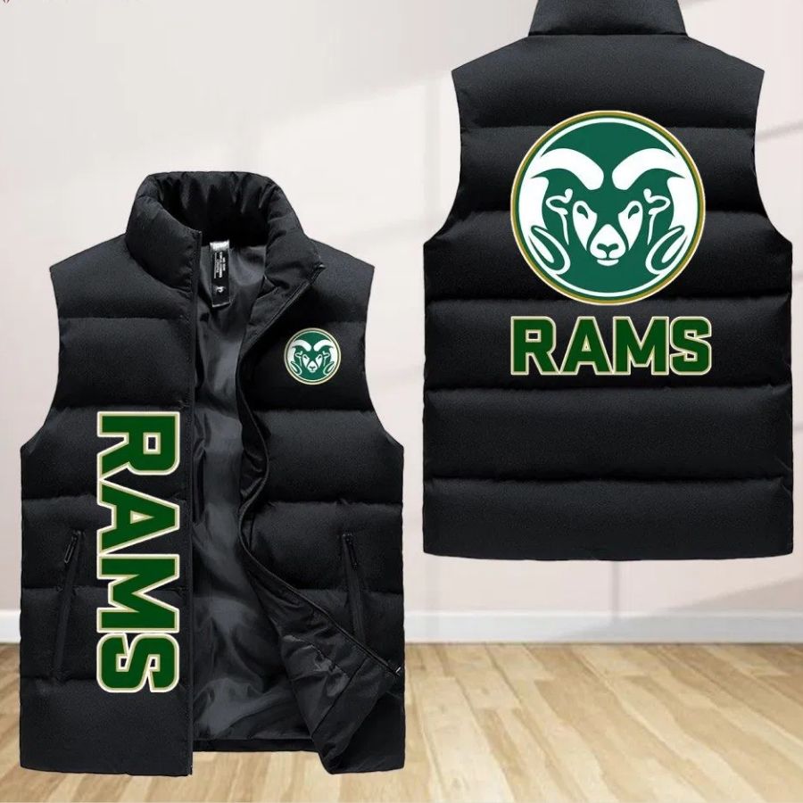 Colorado State Rams Sleeveless Puffer Jacket Custom For Fans Gifts