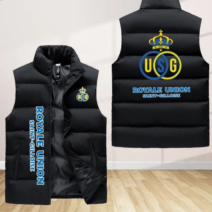 Union Saint Gilloise Sleeveless Puffer Jacket Custom For Fans Gifts