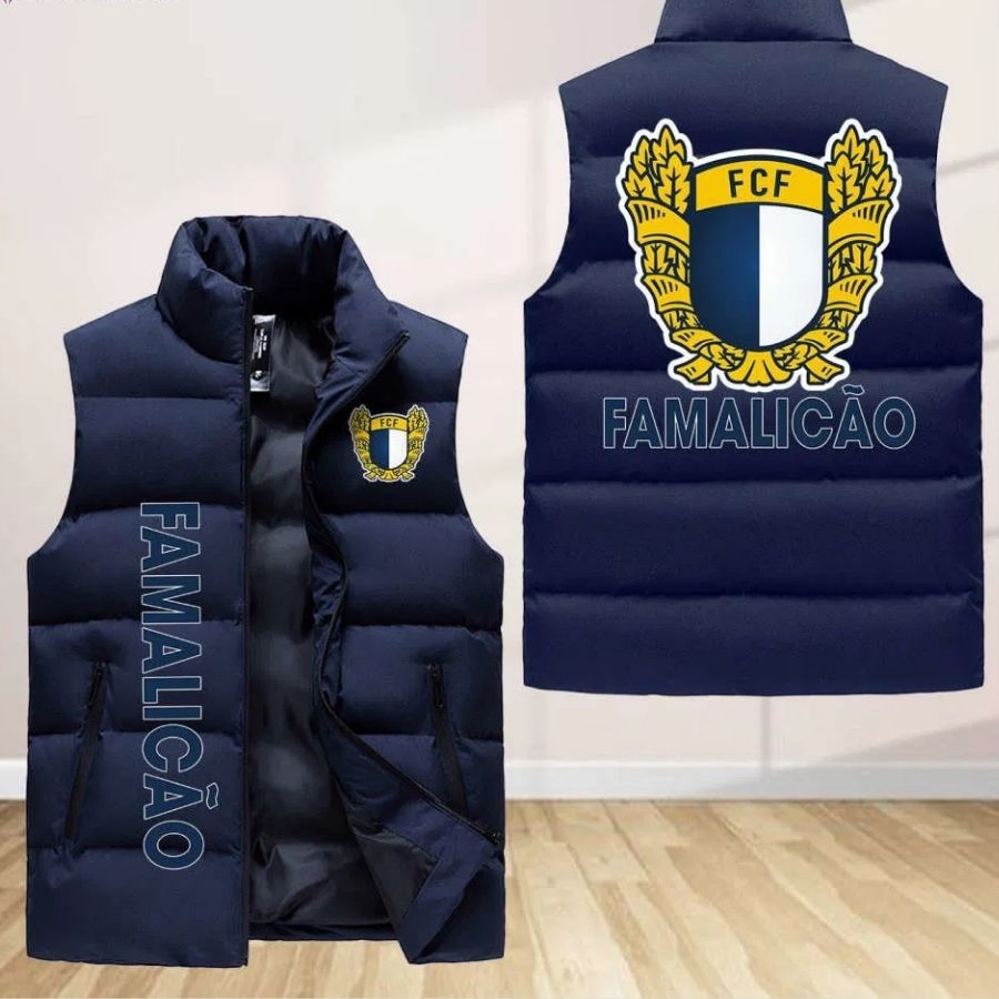 F.C. Famalicao Sleeveless Puffer Jacket Custom For Fans Gifts