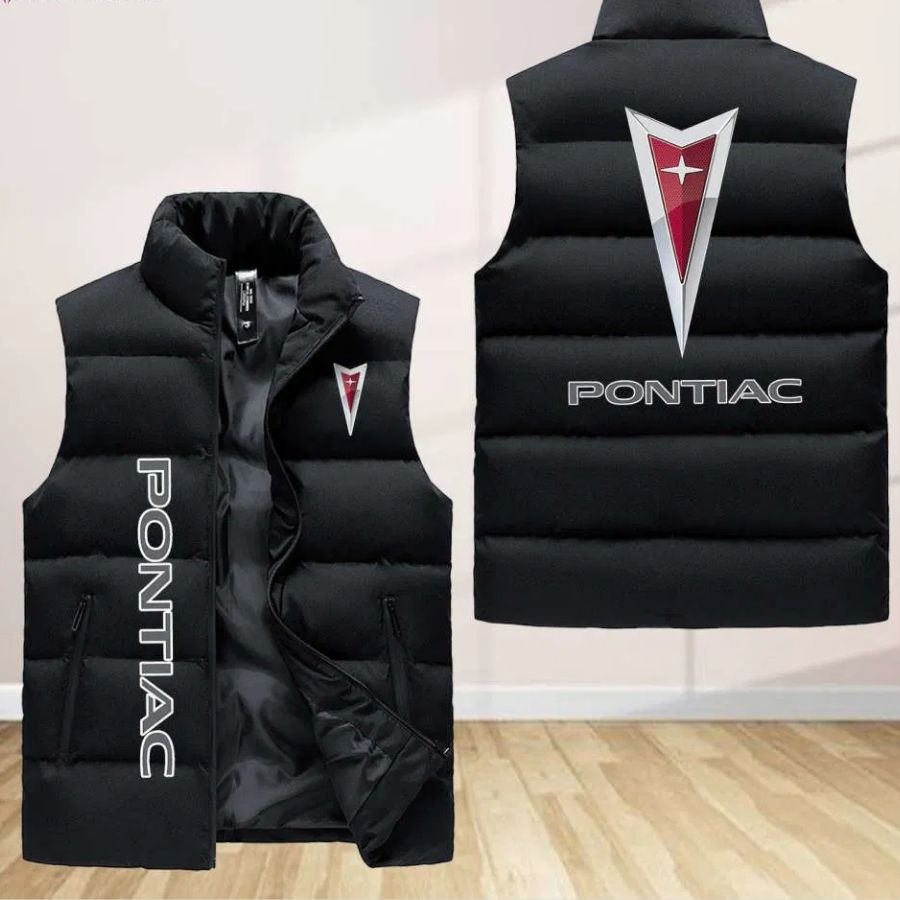 Pontiac Sleeveless Puffer Jacket Custom For Fans Gifts