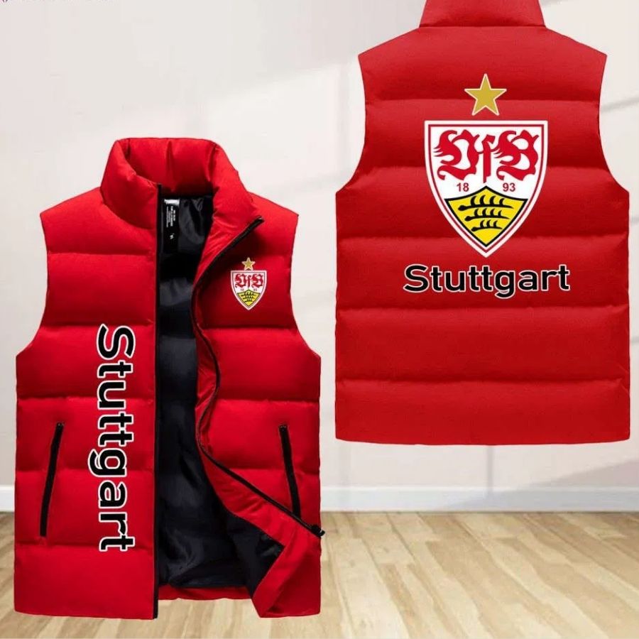 Vfb Stuttgart Sleeveless Puffer Jacket Custom For Fans Gifts