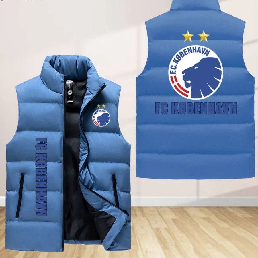 F.C. Kobenhavn Sleeveless Puffer Jacket Custom For Fans Gifts