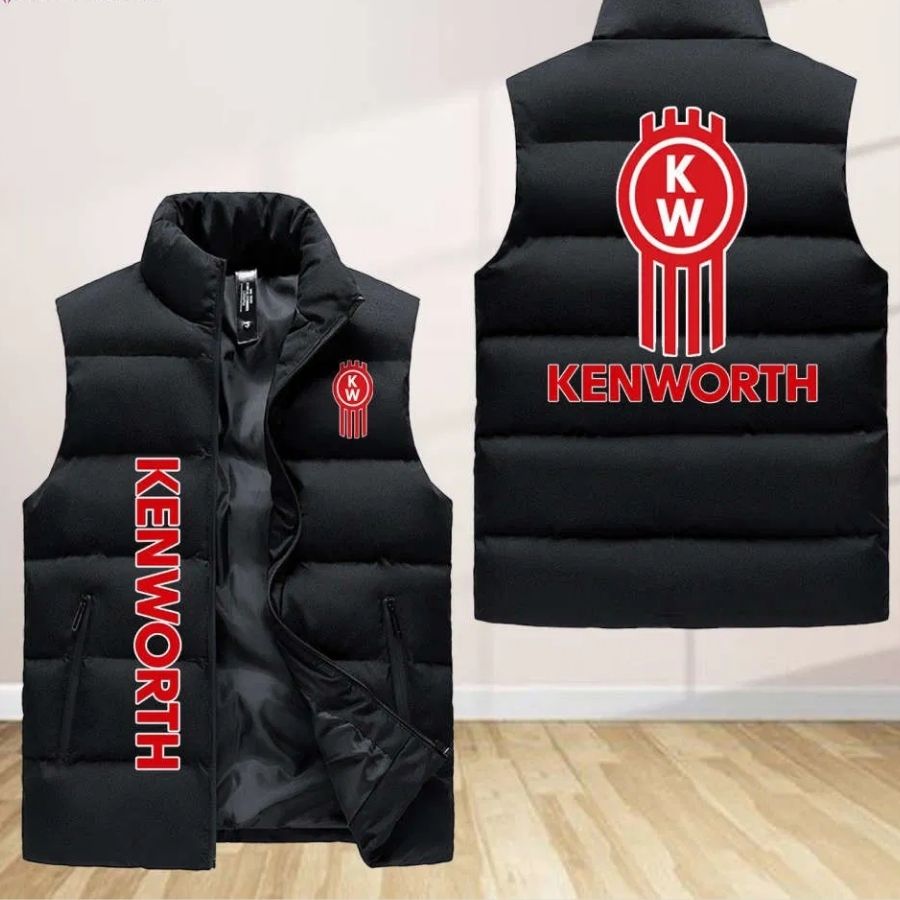 Kenworth Sleeveless Puffer Jacket Custom For Fans Gifts
