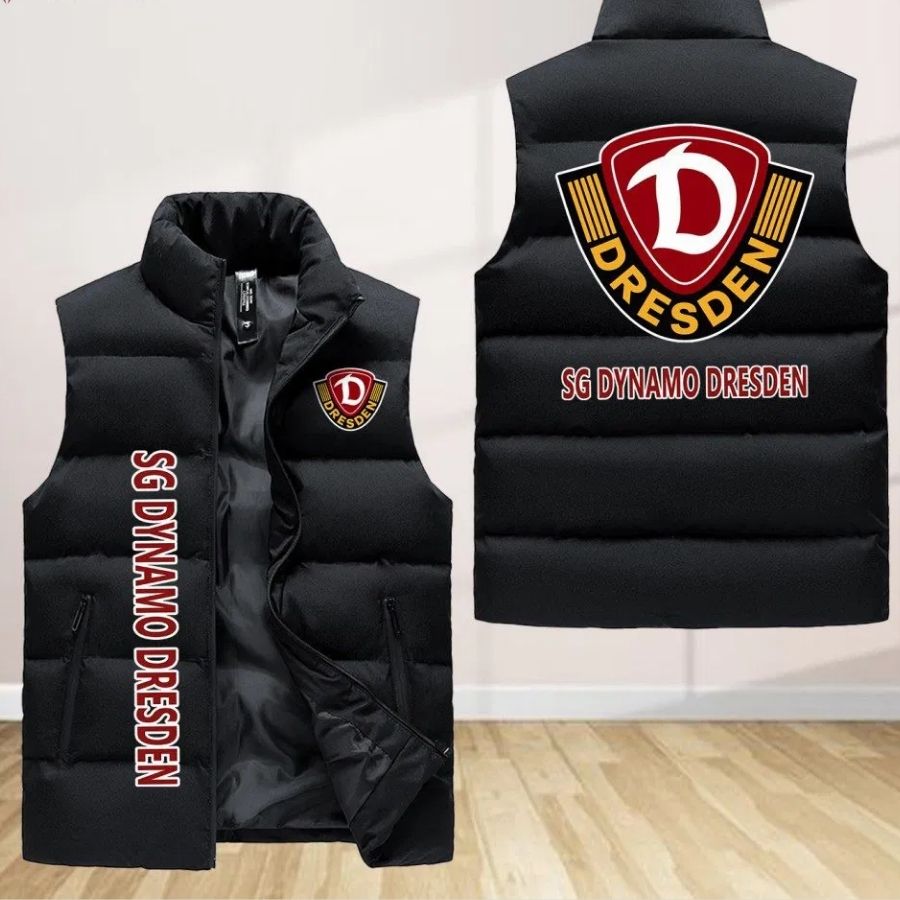 Dynamo Dresden Sleeveless Puffer Jacket Custom For Fans Gifts