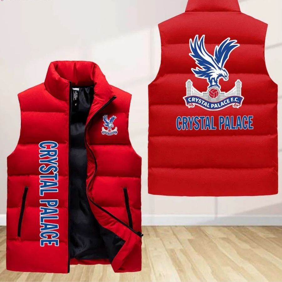 Crystal Palace F.C Sleeveless Puffer Jacket Custom For Fans Gifts