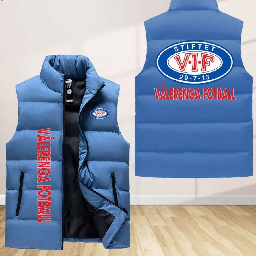 Valerenga Fotball Sleeveless Puffer Jacket Custom For Fans Gifts