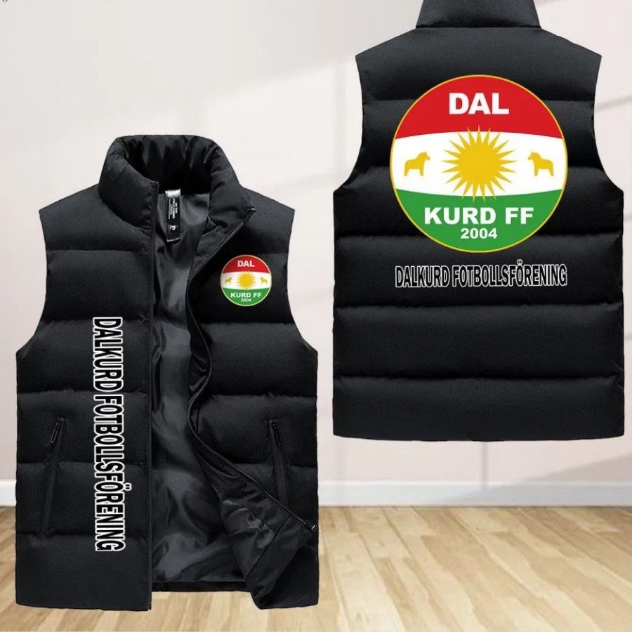 Dalkurd Fotbollsforening Sleeveless Puffer Jacket Custom For Fans Gifts