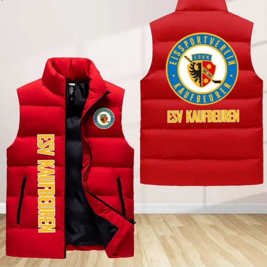 Esv Kaufbeuren Sleeveless Puffer Jacket Custom For Fans Gifts