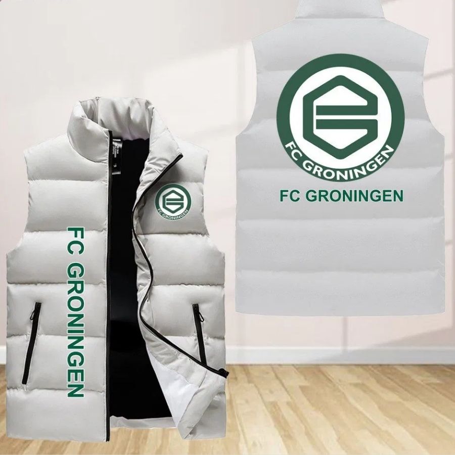 Fc Groningen Sleeveless Puffer Jacket Custom For Fans Gifts
