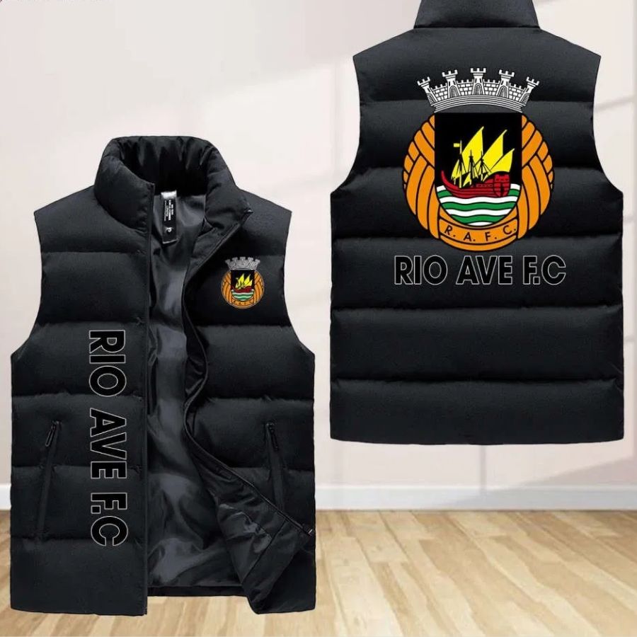 Rio Ave F Sleeveless Puffer Jacket Custom For Fans Gifts