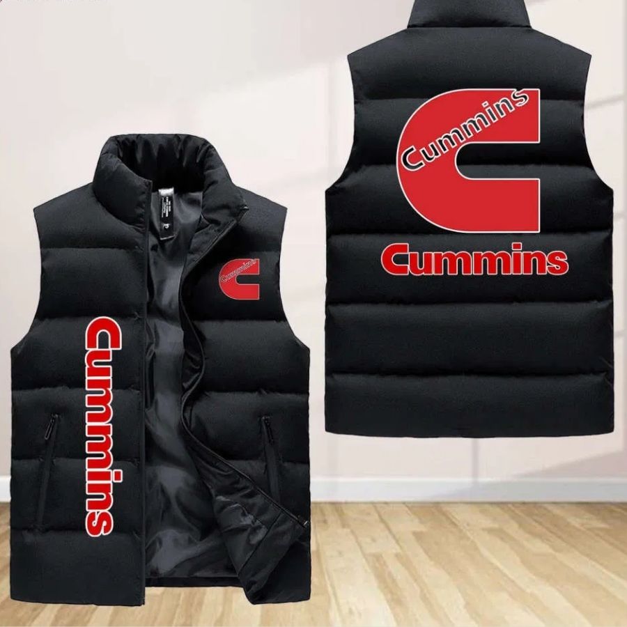 Cummins Sleeveless Puffer Jacket Custom For Fans Gifts