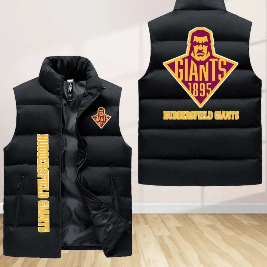 Huddersfield Giants Sleeveless Puffer Jacket Custom For Fans Gifts