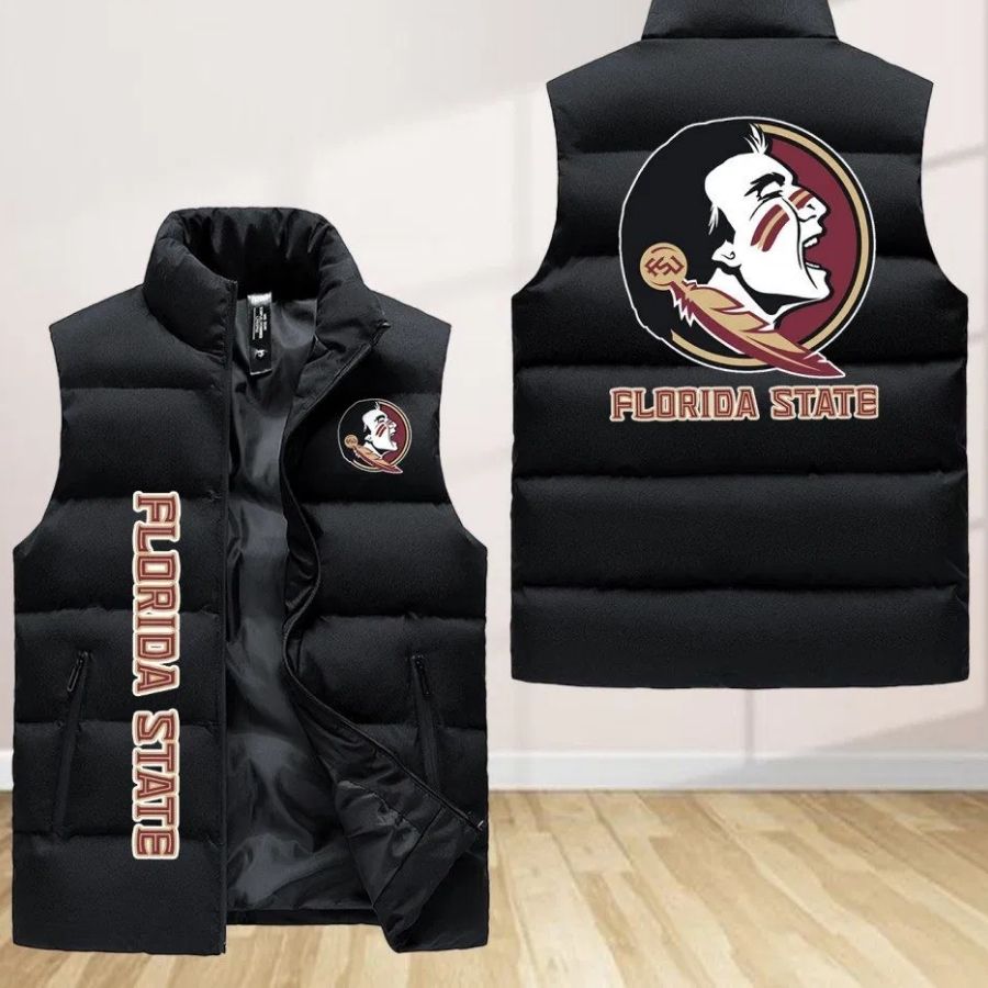 Florida State Seminoles Sleeveless Puffer Jacket Custom For Fans Gifts