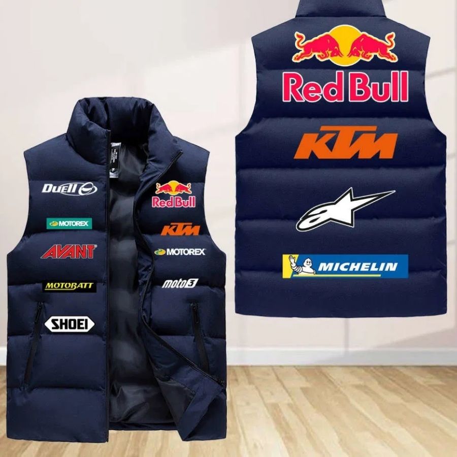 Ktm Factory Racing Sleeveless Puffer Jacket Custom For Fans Gifts