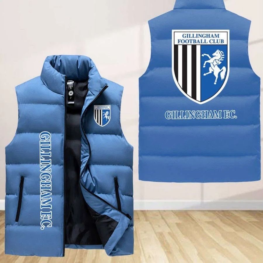 Gillingham Sleeveless Puffer Jacket Custom For Fans Gifts